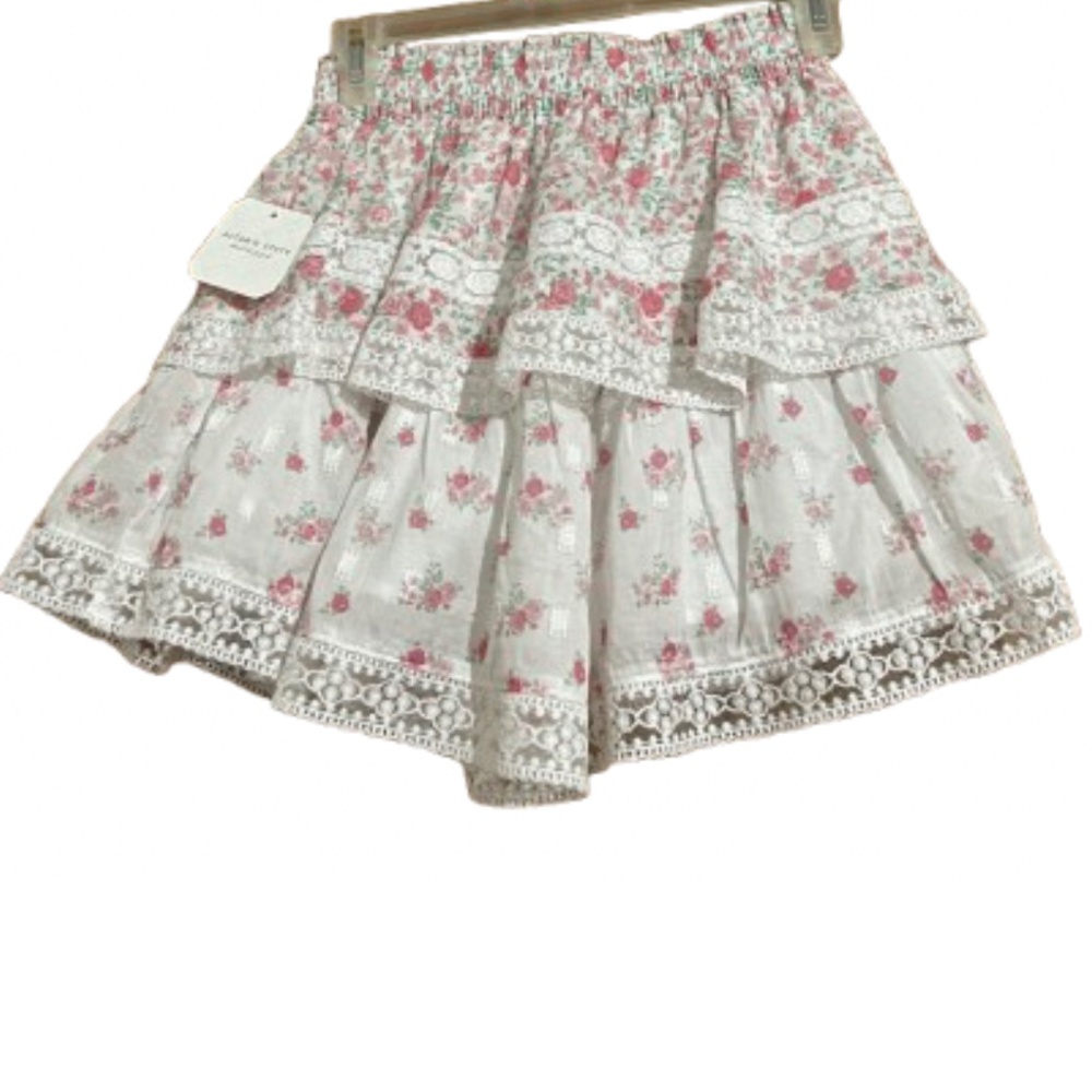 Altar’d State Women’s Pink Multi ‘Rumie’ Floral Print 2-Tier Skort Sz-XS - Picture 2 of 9